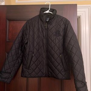 Ralph Lauren Sport black puffer with crest detail
